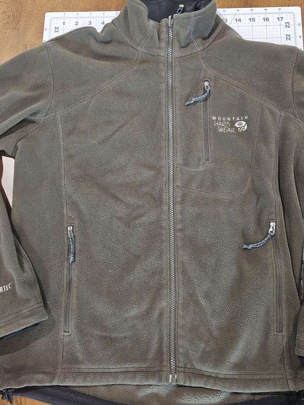 Mountain Hardwear Olive Green Fleece Jacket